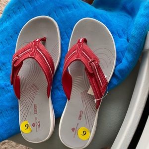 Red Cushion Sandals
